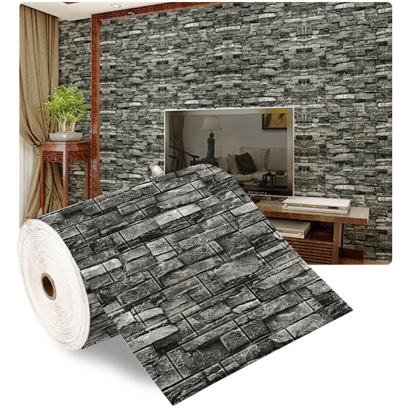 70×100 cm 3D Brick Foam Wall Sticker