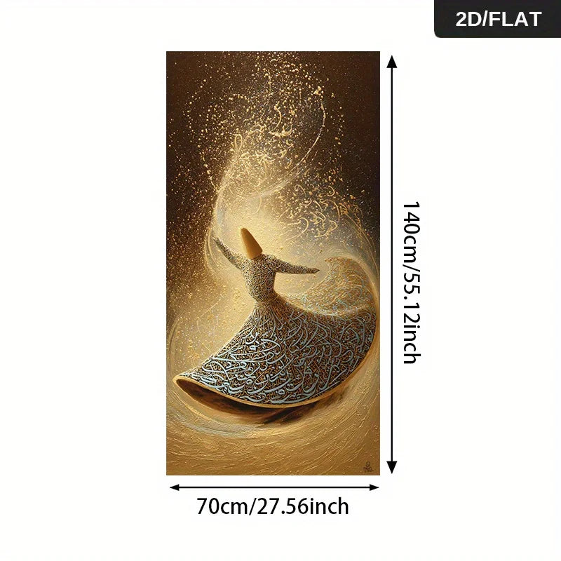 Abstract Whirling Dervish Canvas