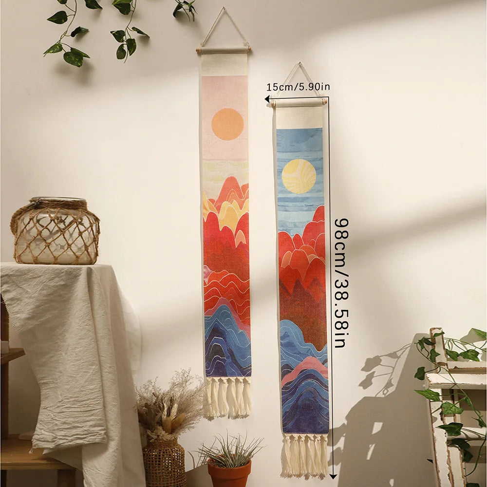 Boho Vertical Tassel Wall Tapestry
