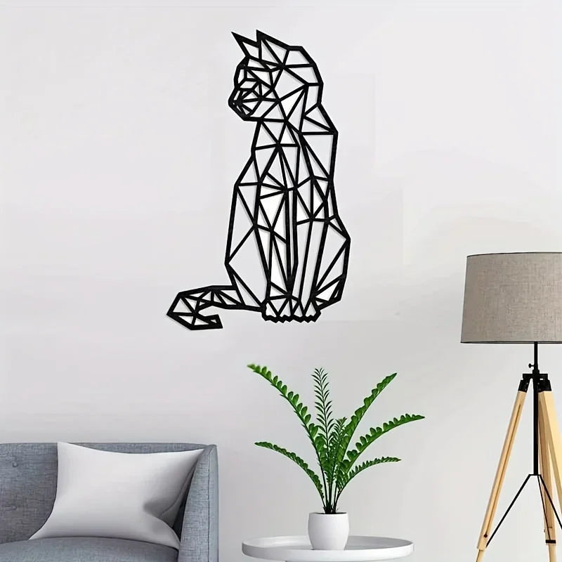 Metal Cat Wall Art – Modern Home Decor