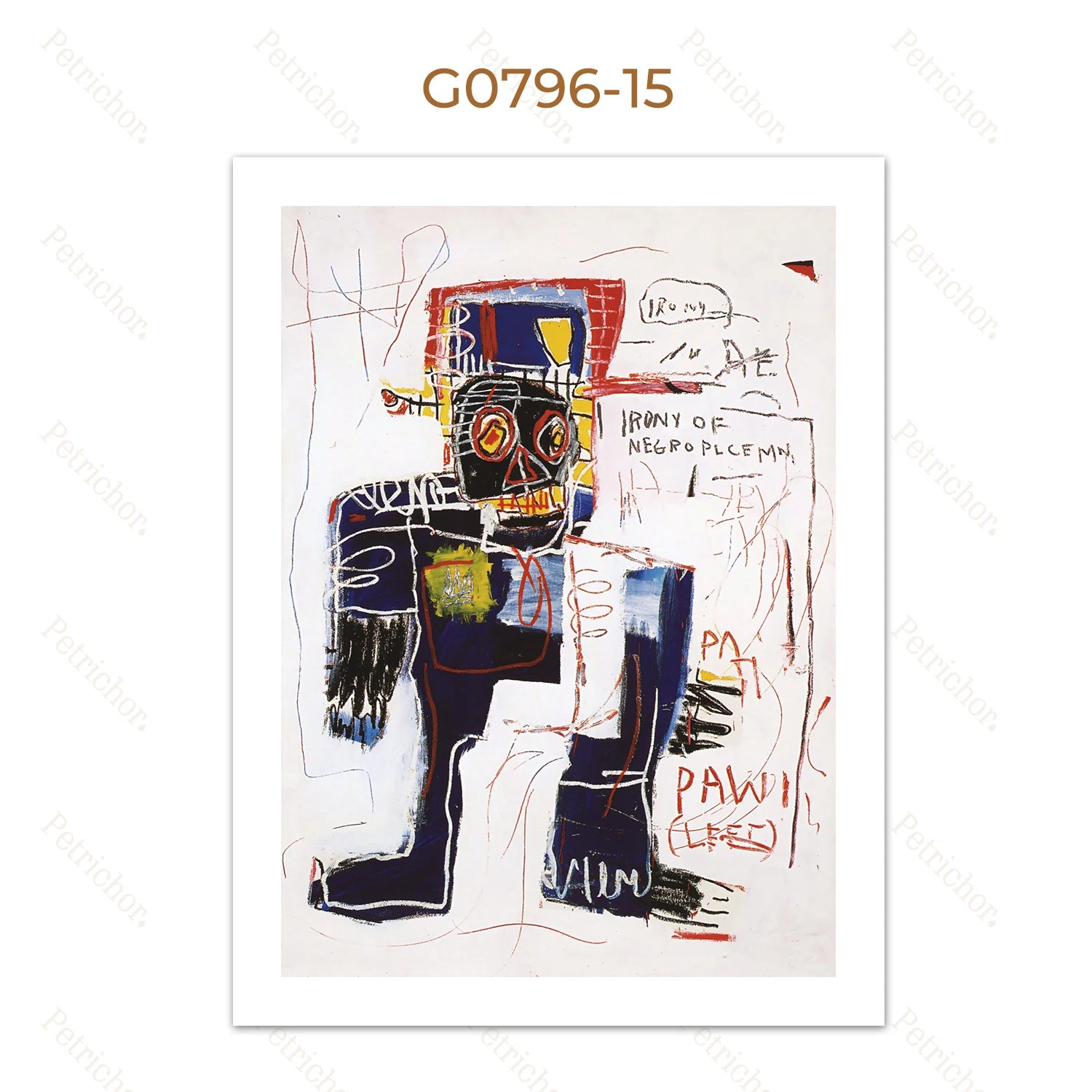 Jean Michel Graffiti Canvas Art