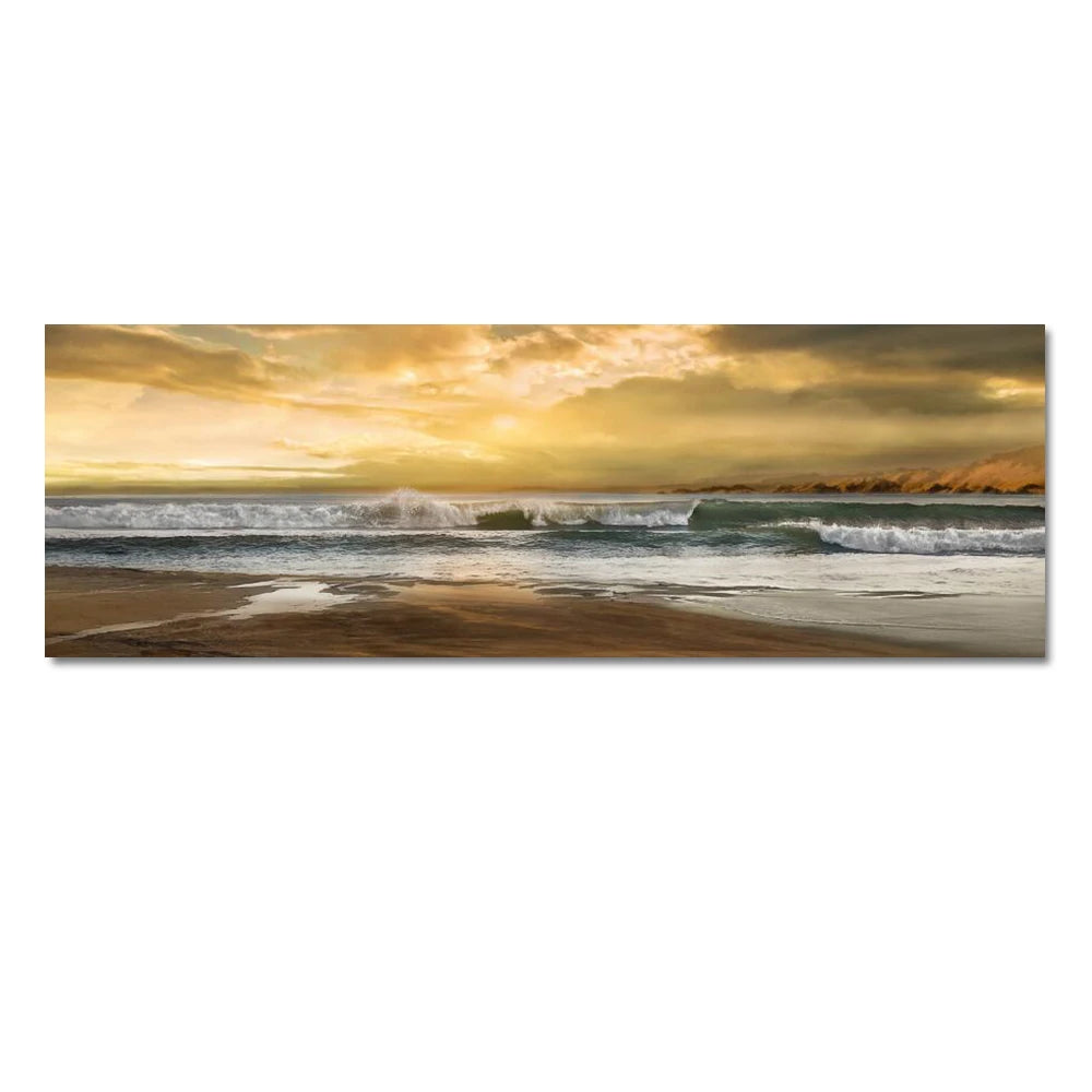 Beach Sunset Landscape Canvas Poster