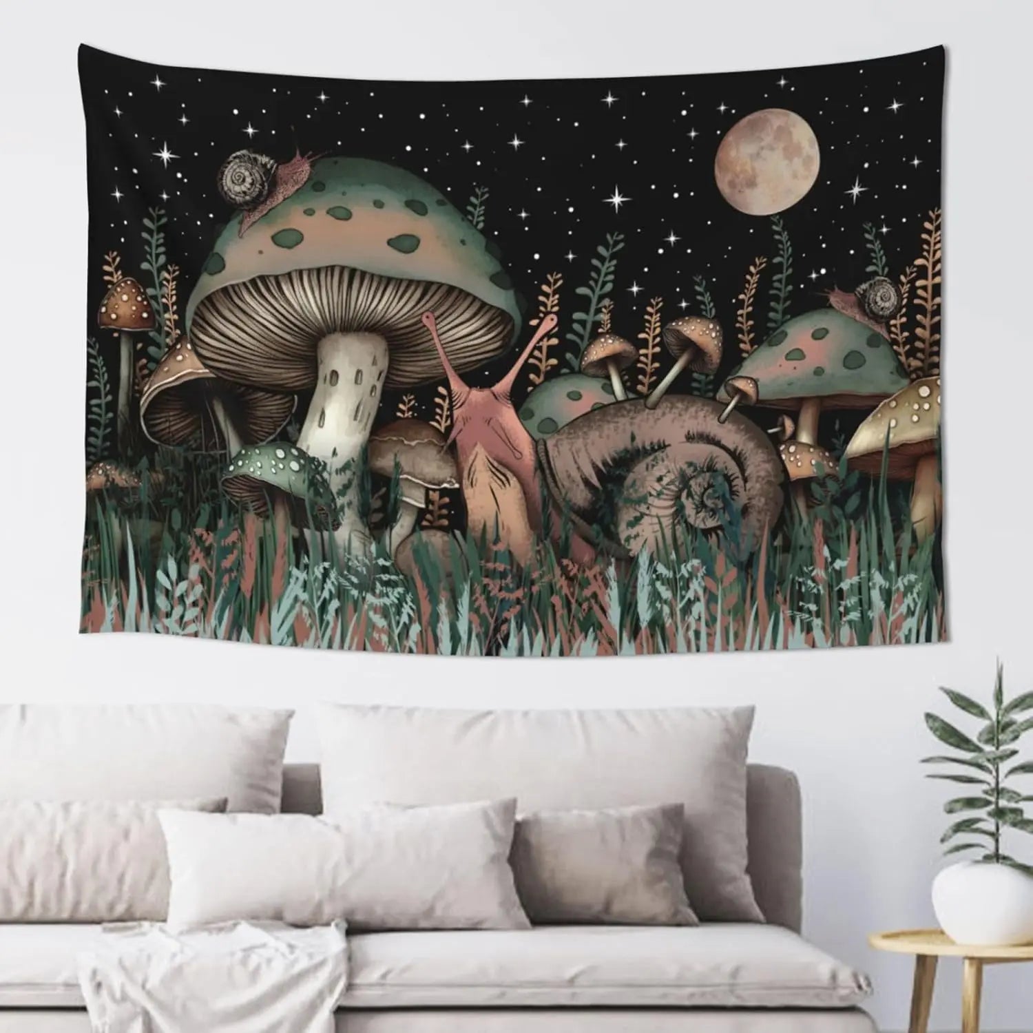 Black & Gold Mandala Wall Tapestry