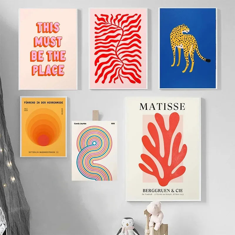 Matisse Leopard Abstract Canvas Art