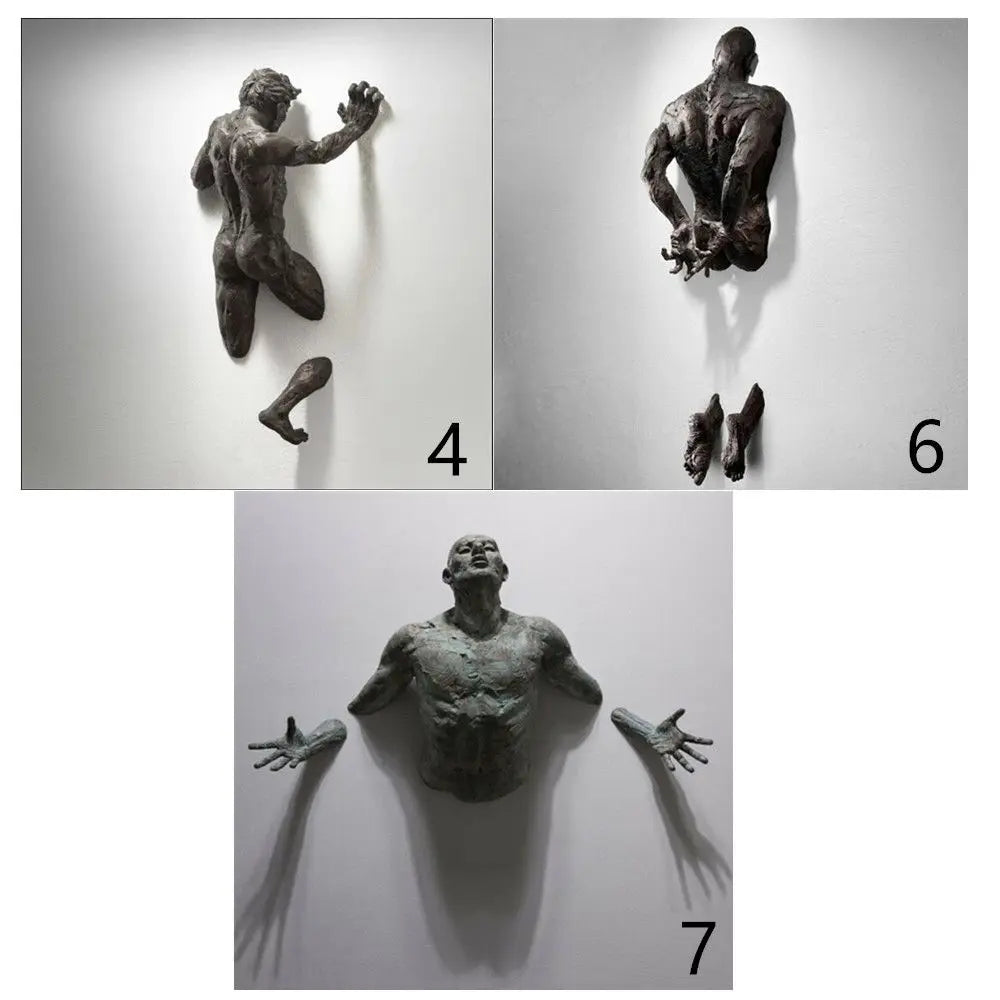 3D Through Wall Abstract Sculpture