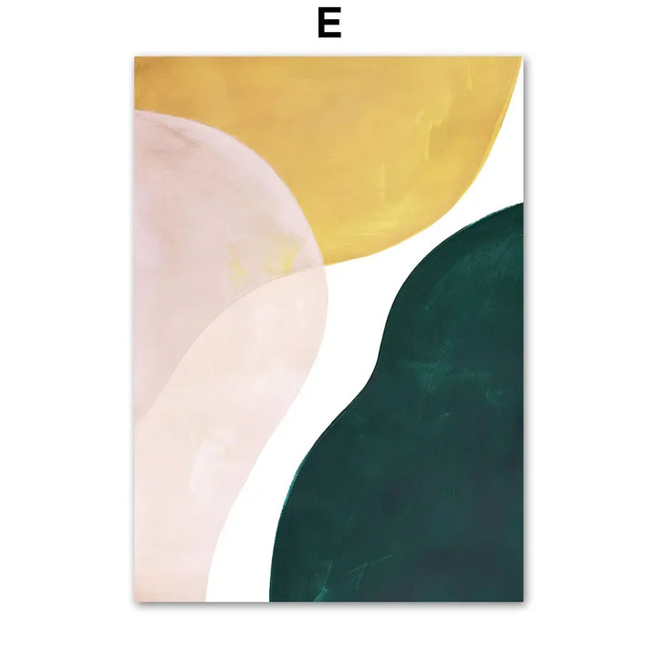 Curve Line Woman Abstract Canvas Art