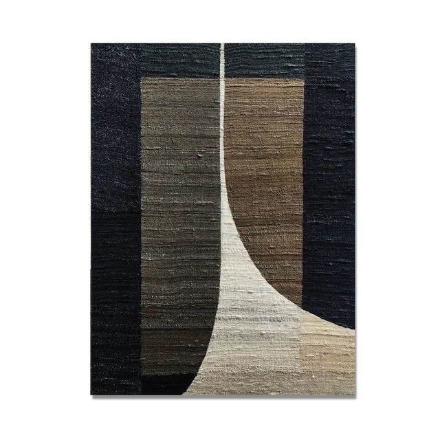 Retro Black Geometry Canvas Wall Art