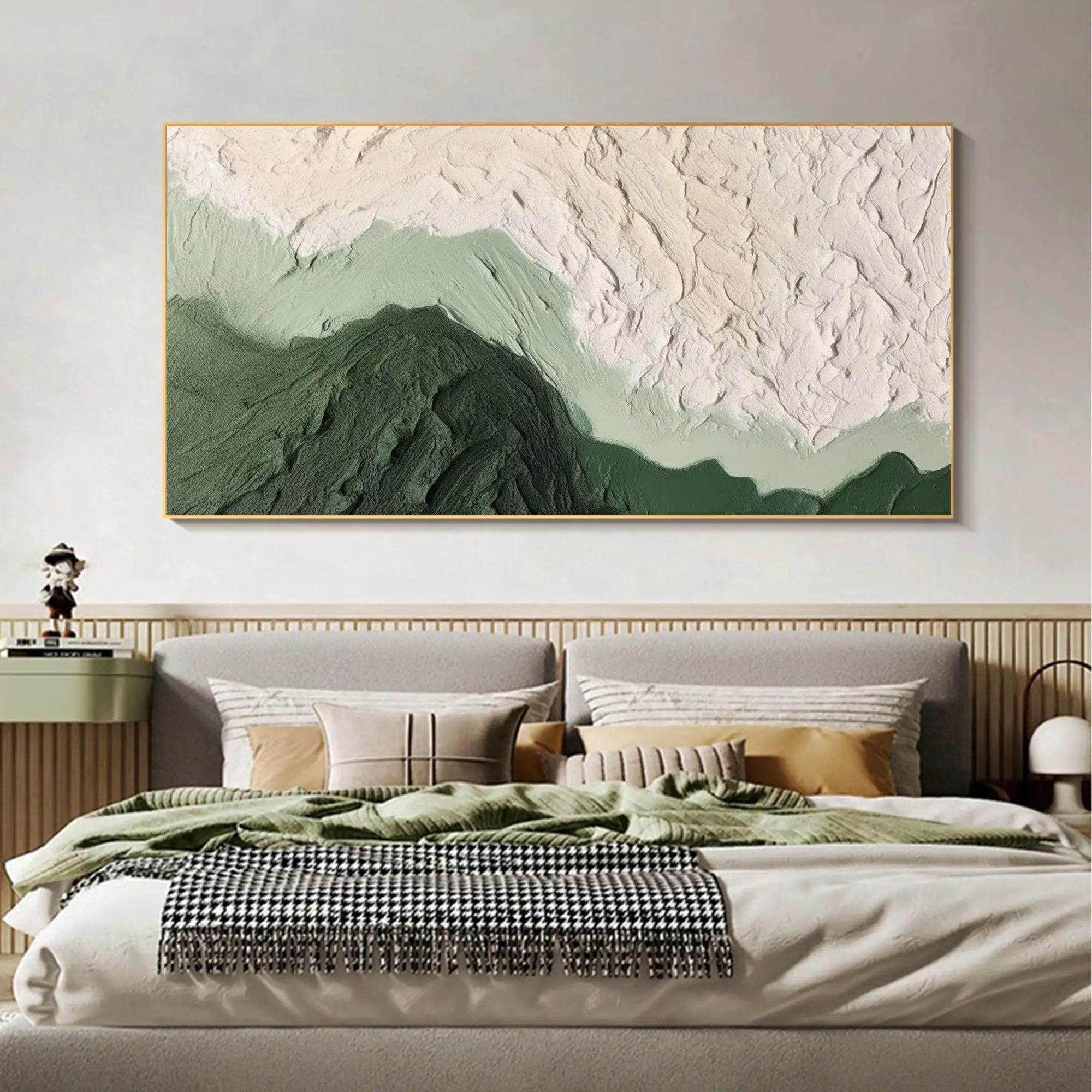 Abstract Green Ocean Canvas Print