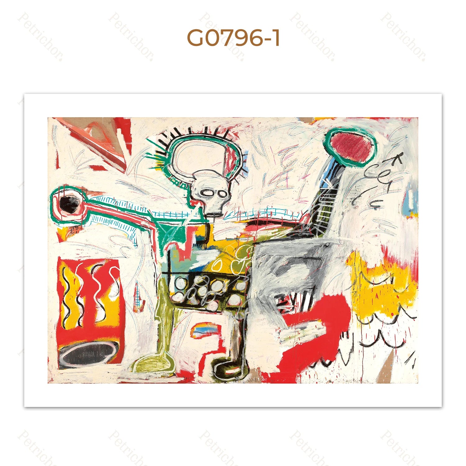Jean Michel Graffiti Canvas Art