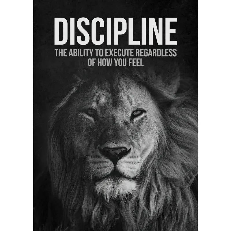 Motivational Lion Canvas Poster