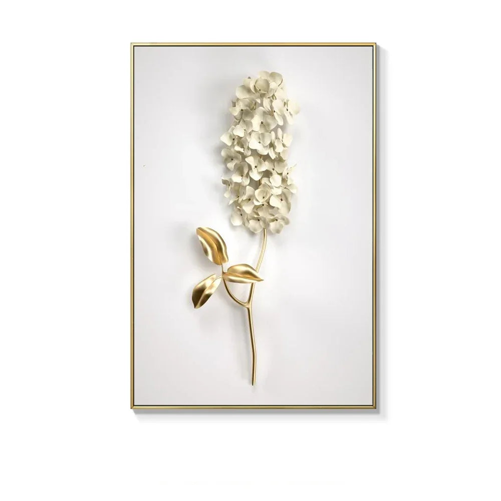 Scandinavian Gold Botanical Wall Art
