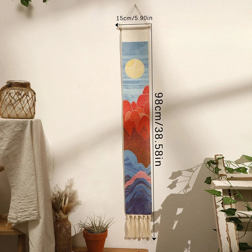 Boho Vertical Tassel Wall Tapestry