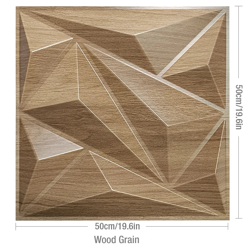 4-Pack 3D Wave PVC Wall Panels