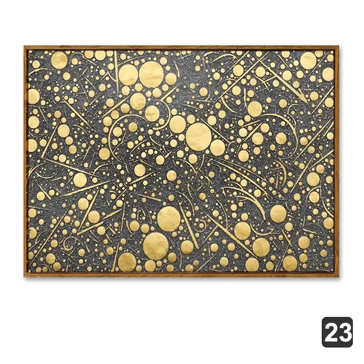 Nordic Gold Abstract Wall Art