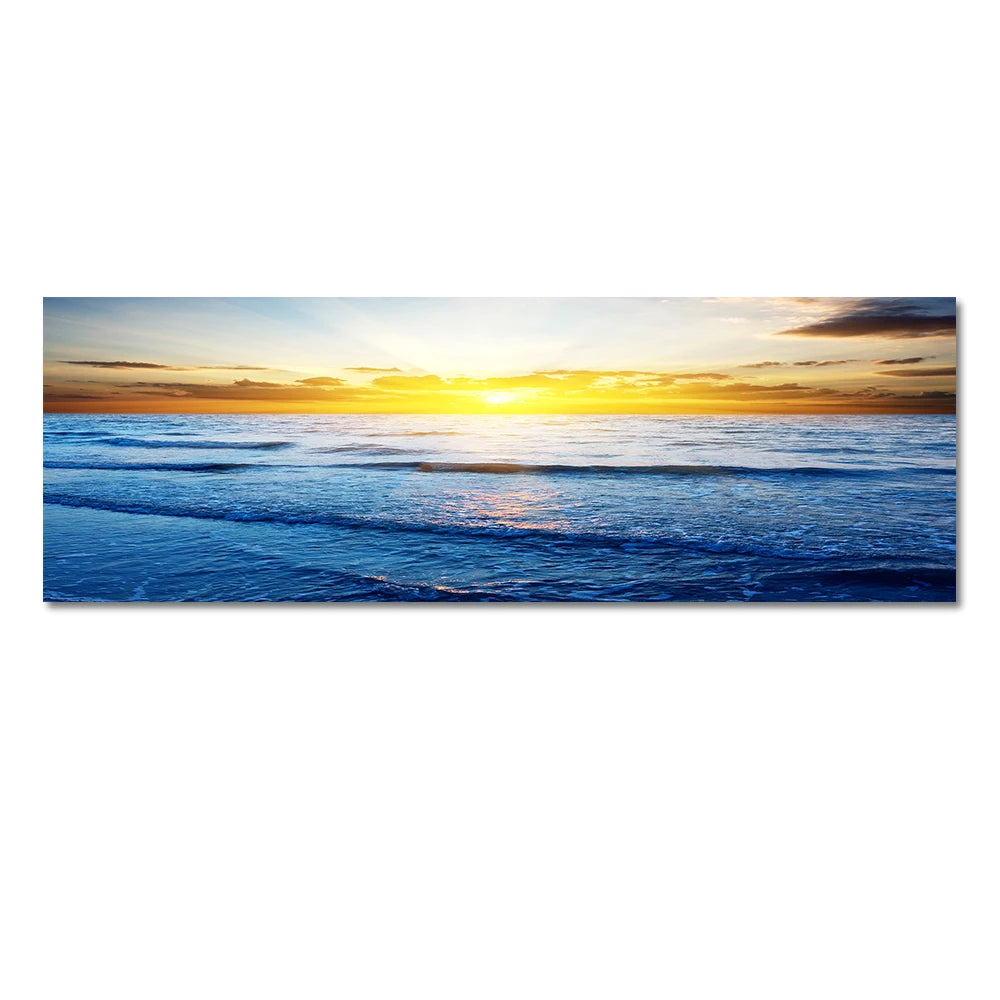 Beach Sunset Landscape Canvas Poster