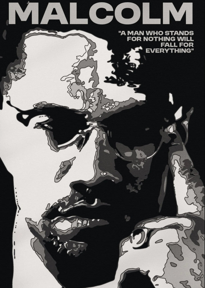 Black & White Portrait Canvas Poster