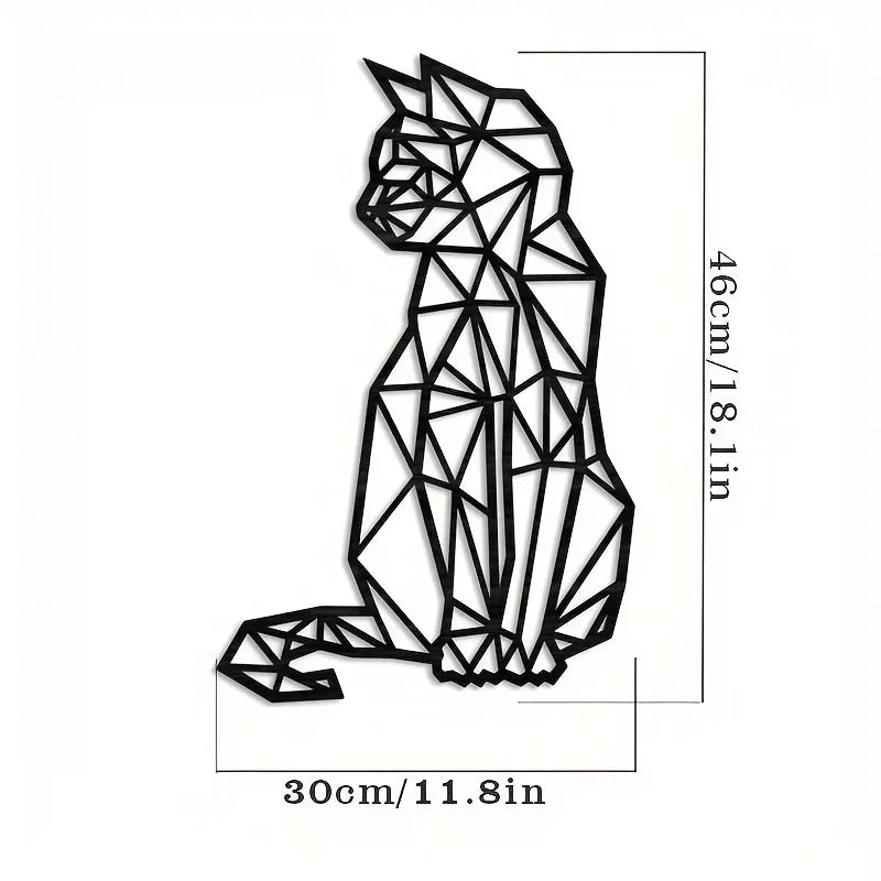 Metal Cat Wall Art – Modern Home Decor