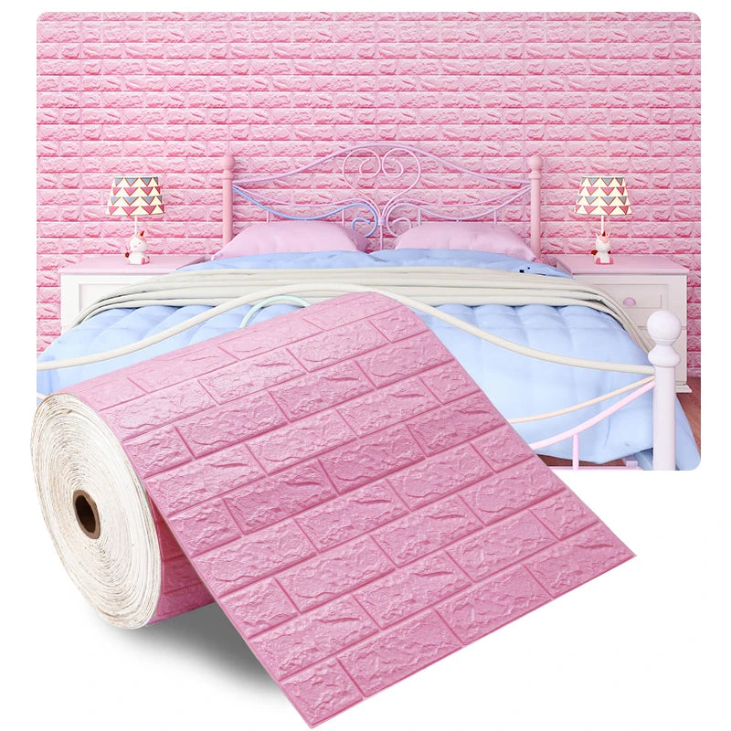 70×100 cm 3D Brick Foam Wall Sticker