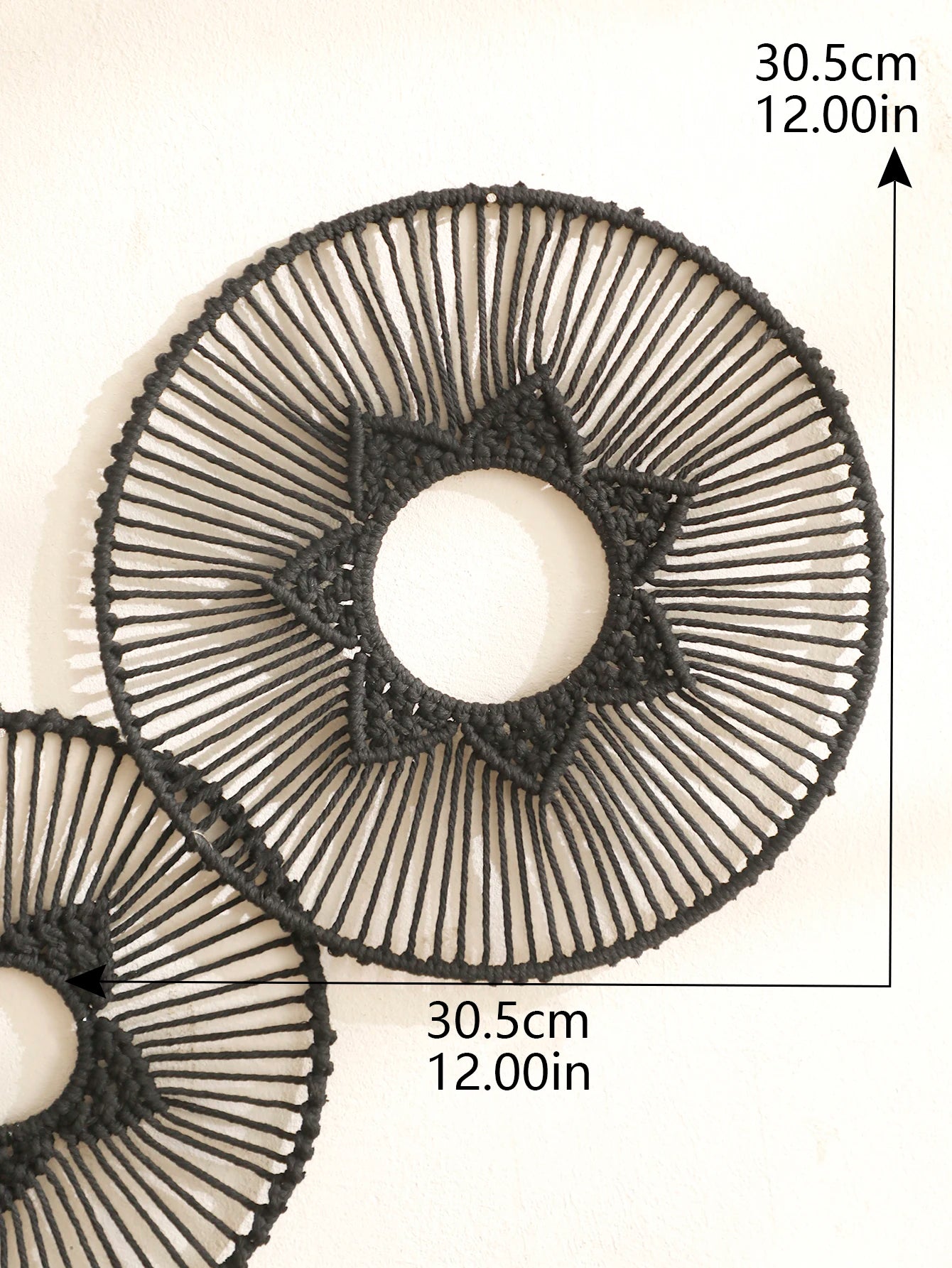 Handwoven Round Macrame Wall Hanging