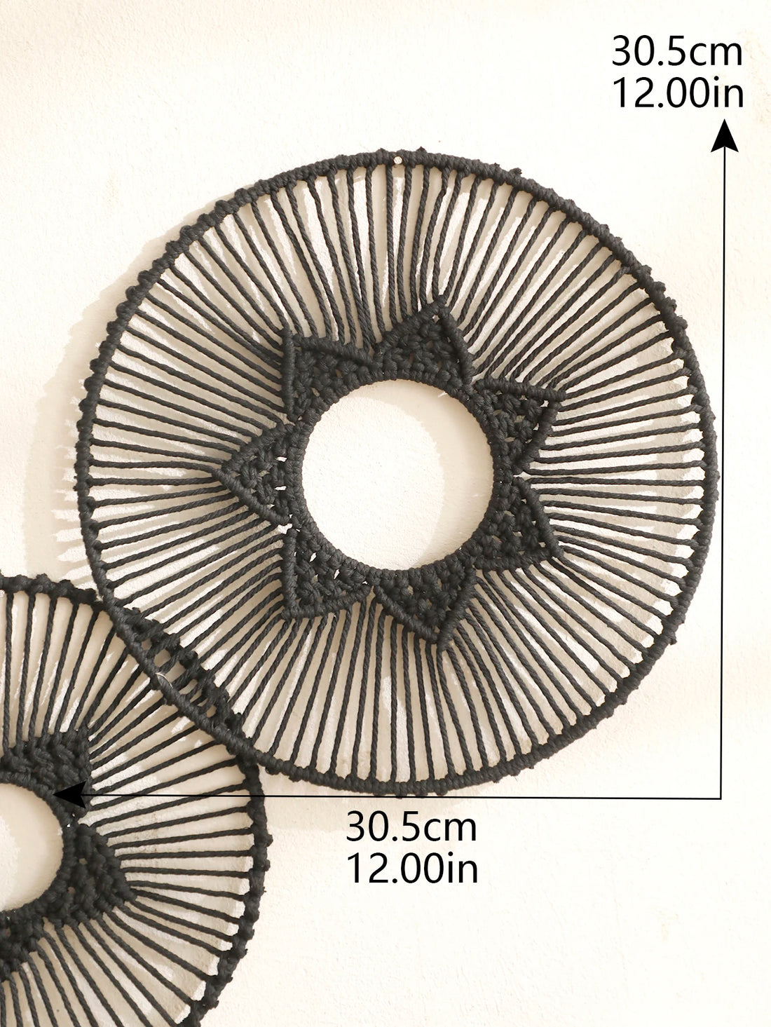 Handwoven Round Macrame Wall Hanging