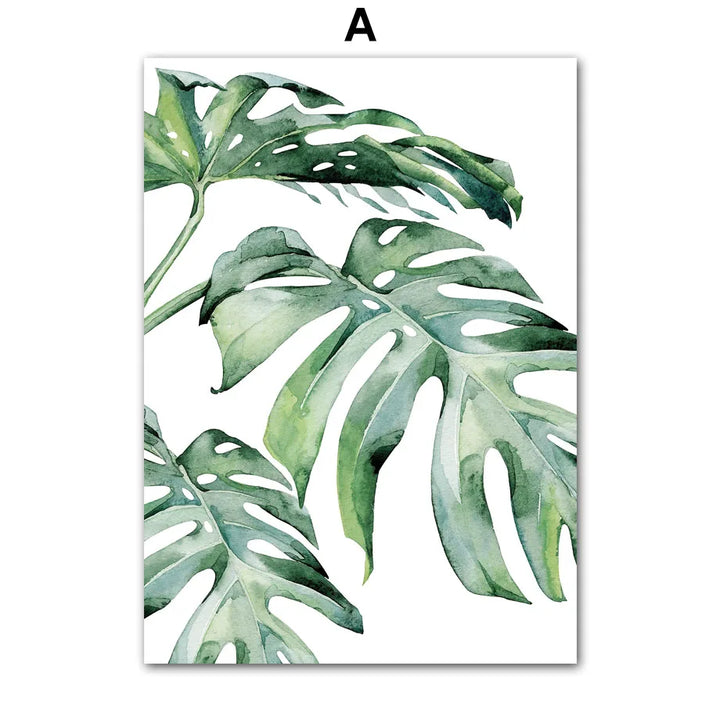 Spring Green Plant Canvas Poster