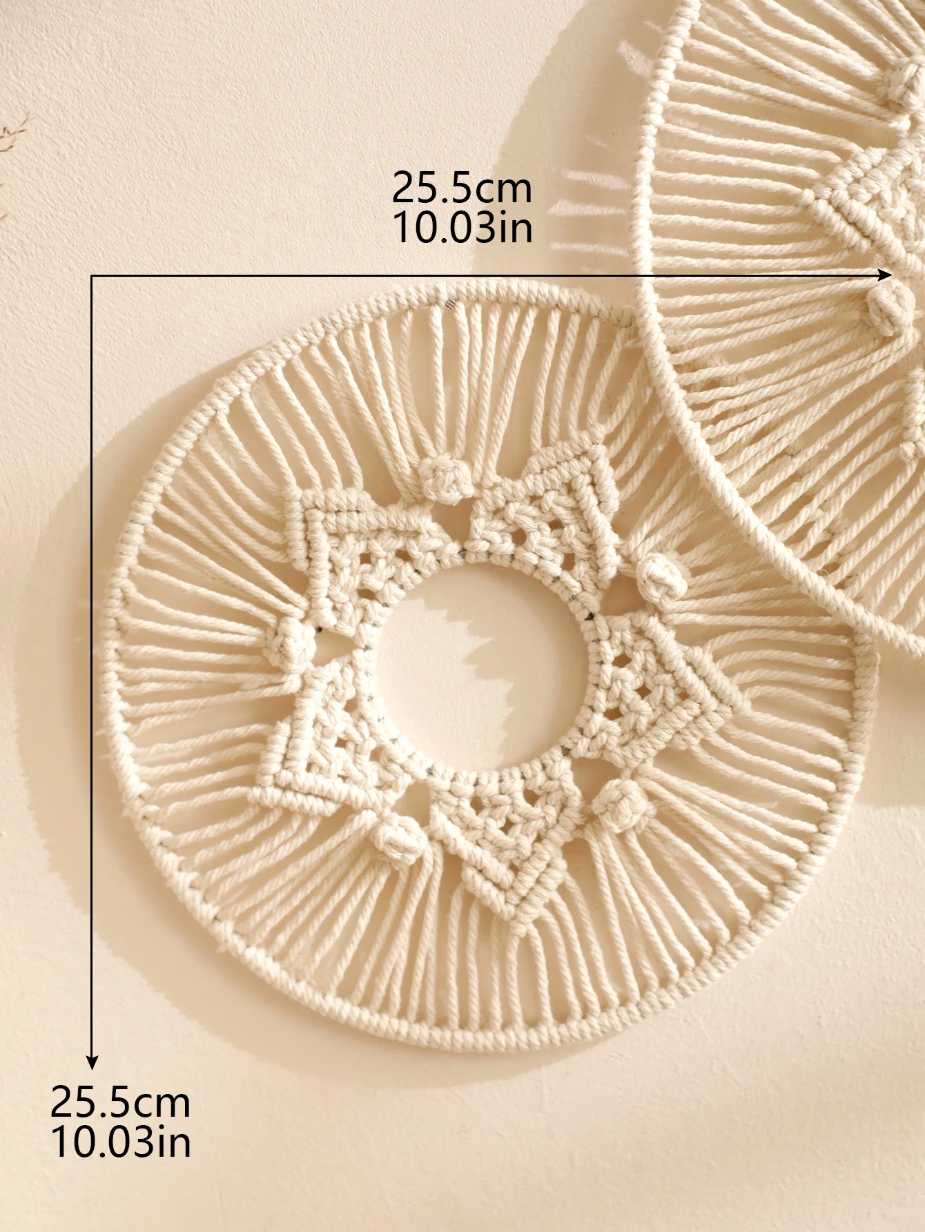 Handwoven Round Macrame Wall Hanging