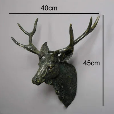 Handmade Resin Deer Head Wall Decoration