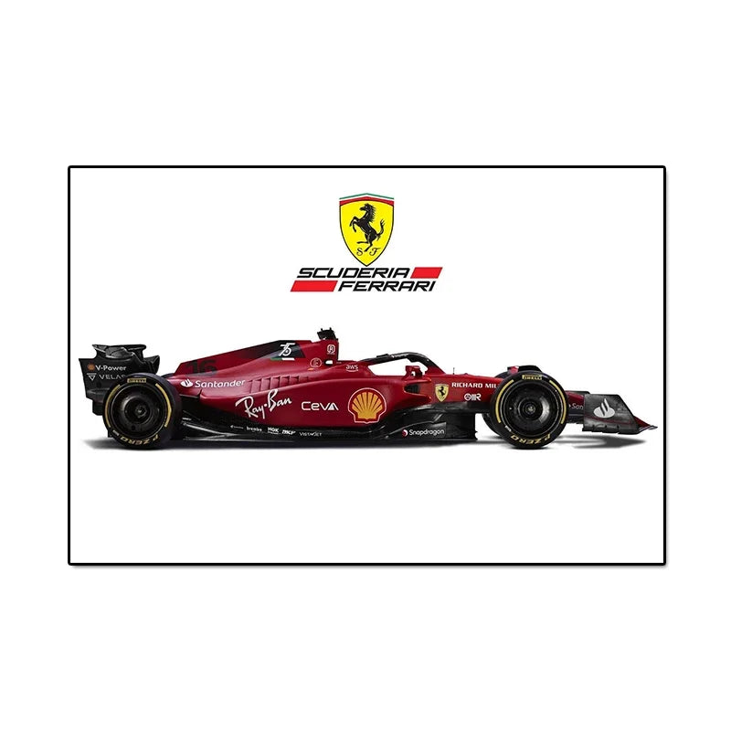 Formula 1 Race Car Canvas Poster