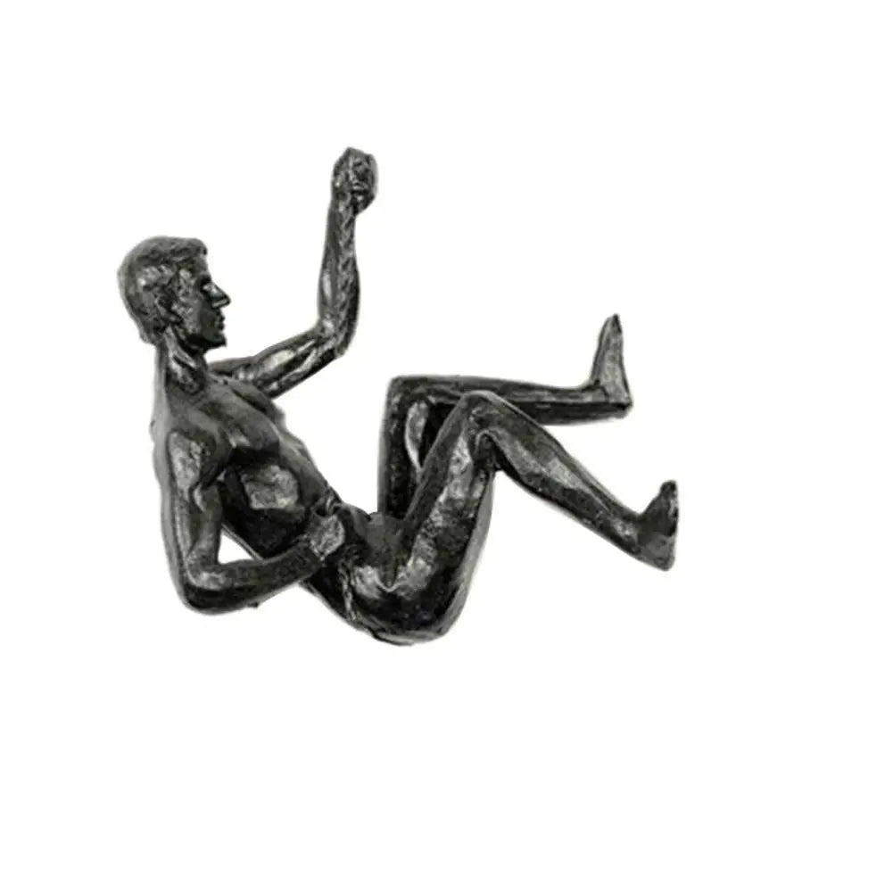 Rock Climber Resin Wall Sculpture