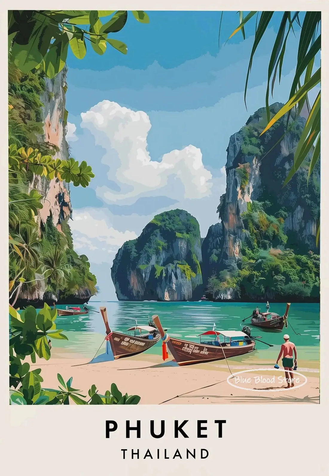 Thailand City Travel Canvas Poster