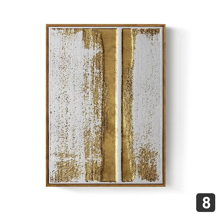 Nordic Gold Abstract Wall Art
