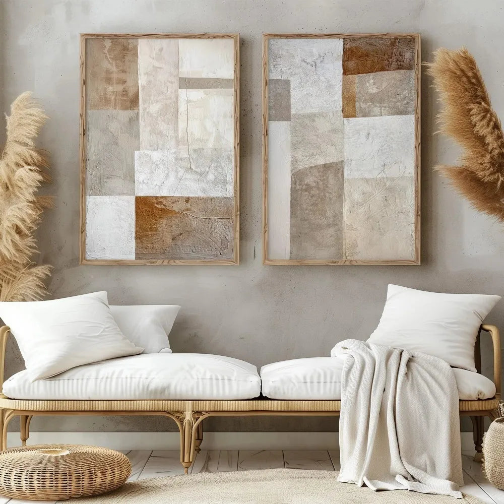 2PCS Wabi Sabi Mountain Canvas Set