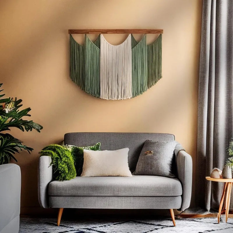 Boho Handwoven Macrame Wall Tapestry