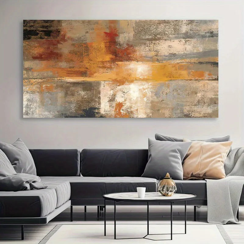 Large Frameless Abstract Canvas Wall Art