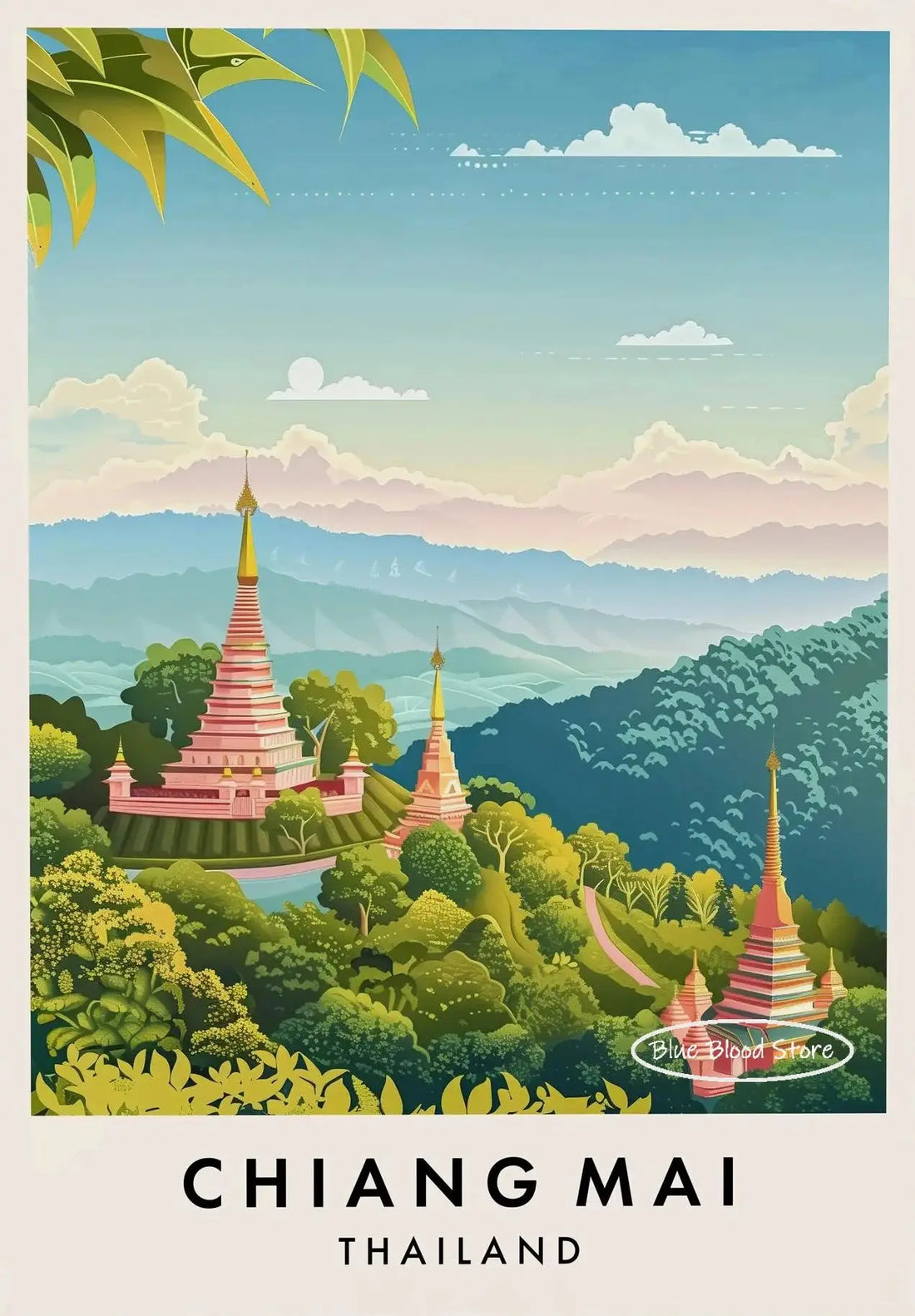 Thailand City Travel Canvas Poster