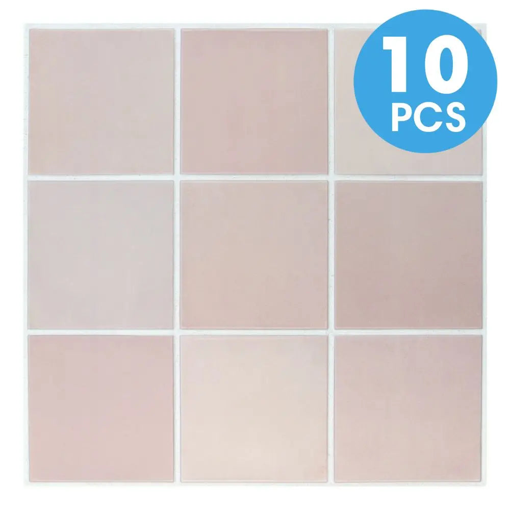 10PCS PVC Square Peel & Stick Wall Panels