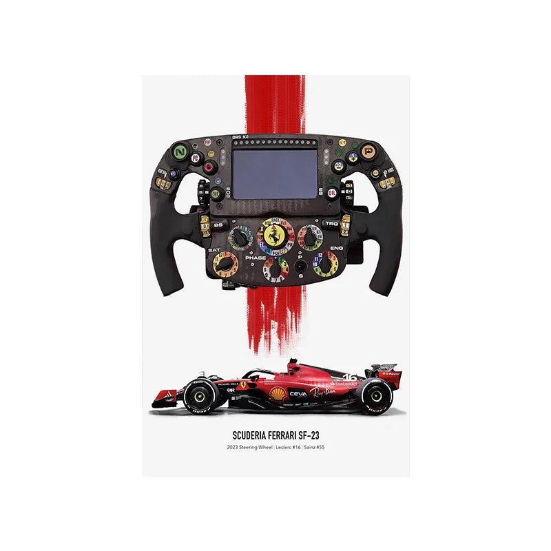 Formula 1 Race Car Canvas Poster
