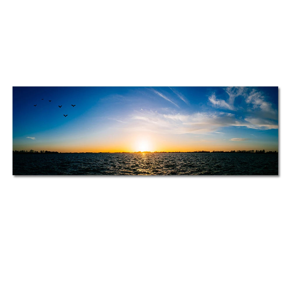 Beach Sunset Landscape Canvas Poster