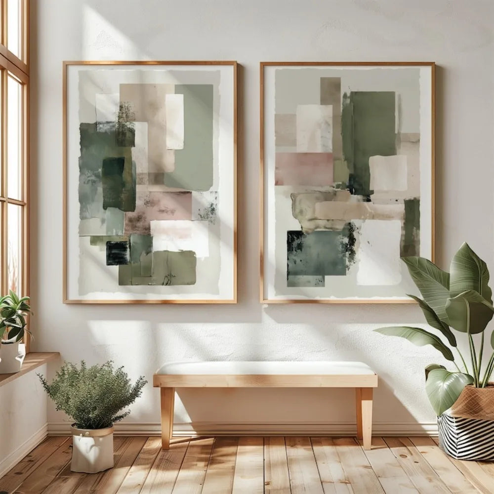 2PCS Wabi Sabi Mountain Canvas Set