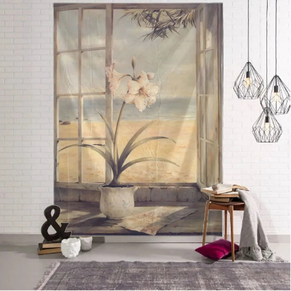 Bohemian Retro Landscape Wall Tapestry