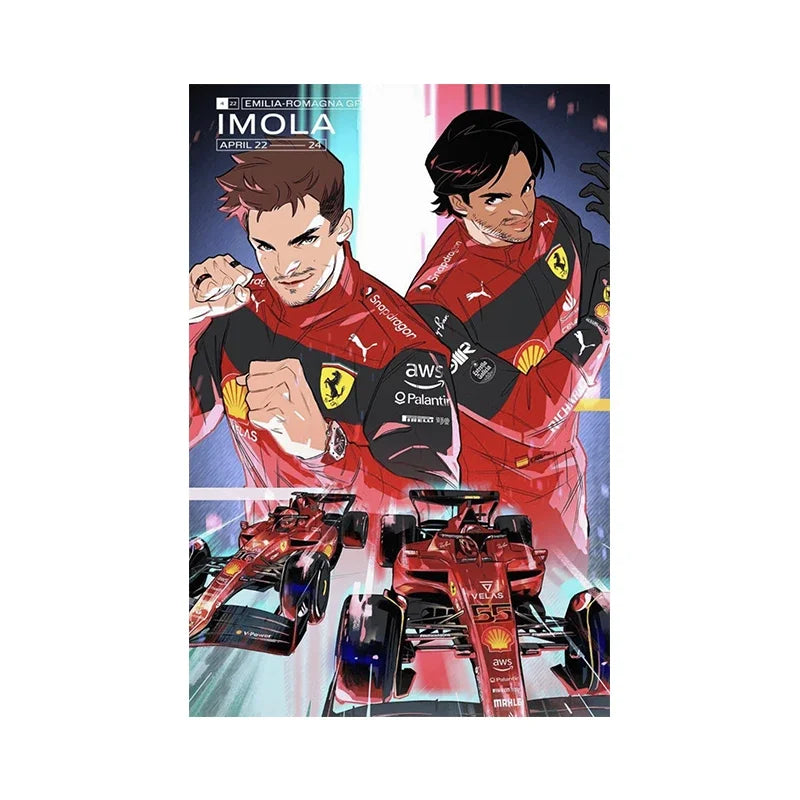 Formula 1 Race Car Canvas Poster
