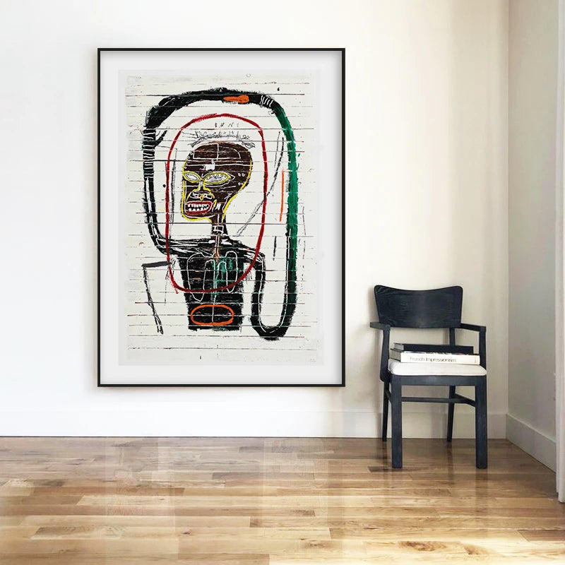 Jean Michel Graffiti Canvas Art