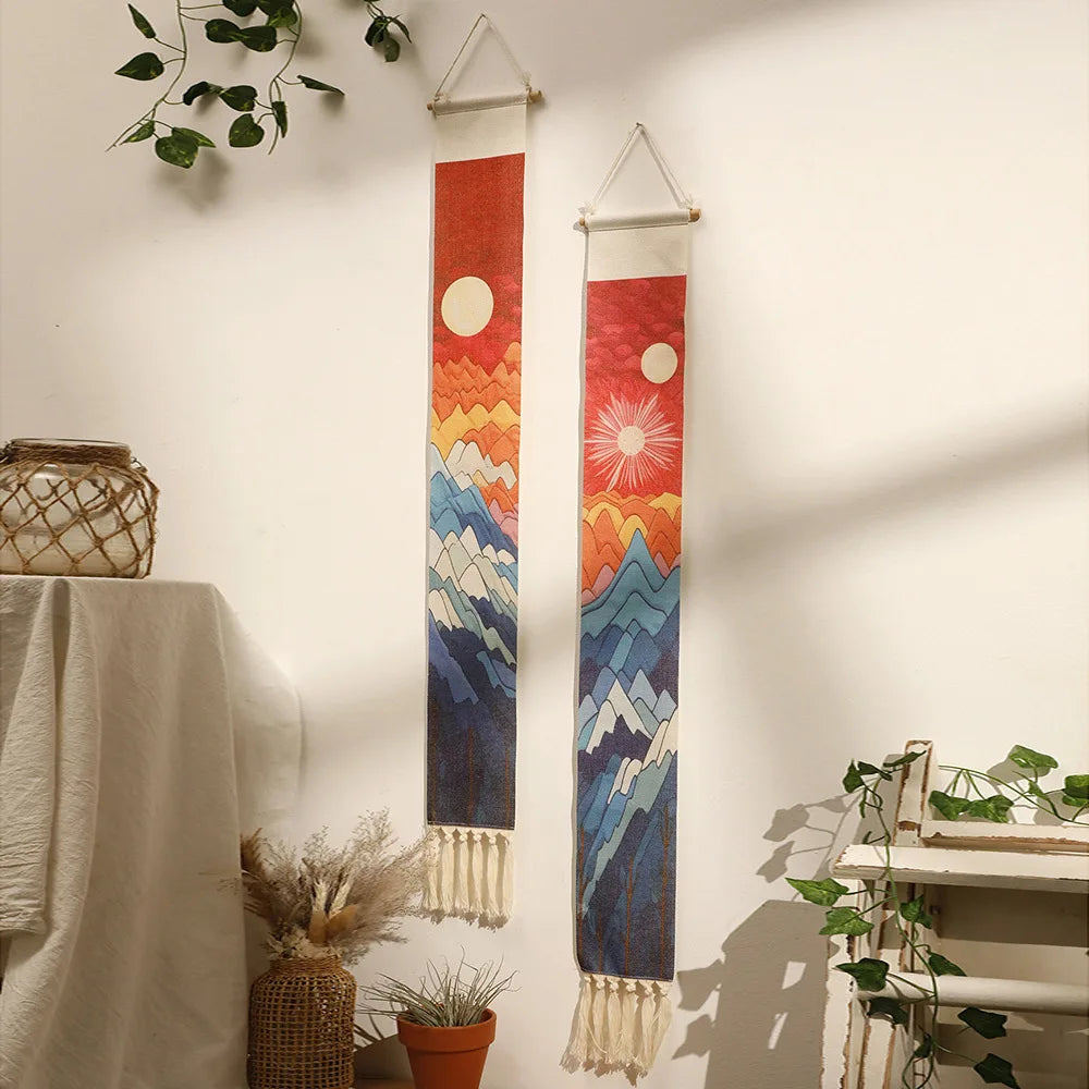 Boho Vertical Tassel Wall Tapestry
