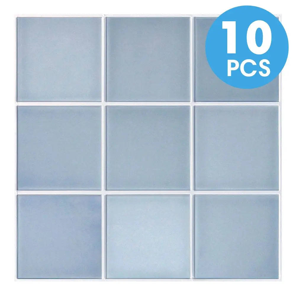 10PCS PVC Square Peel & Stick Wall Panels