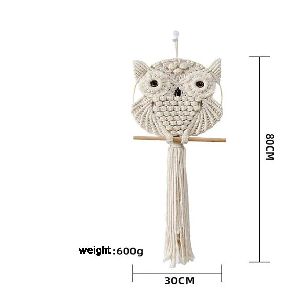 Owl Macrame Wall Hanging