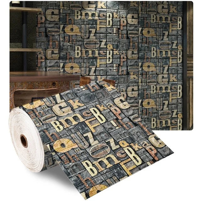 70×100 cm 3D Brick Foam Wall Sticker