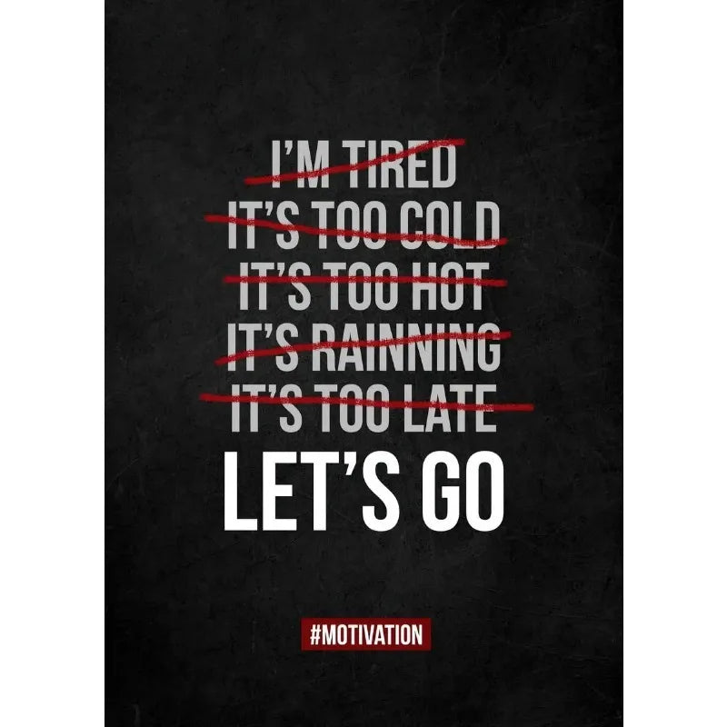 Motivational Lion Canvas Poster