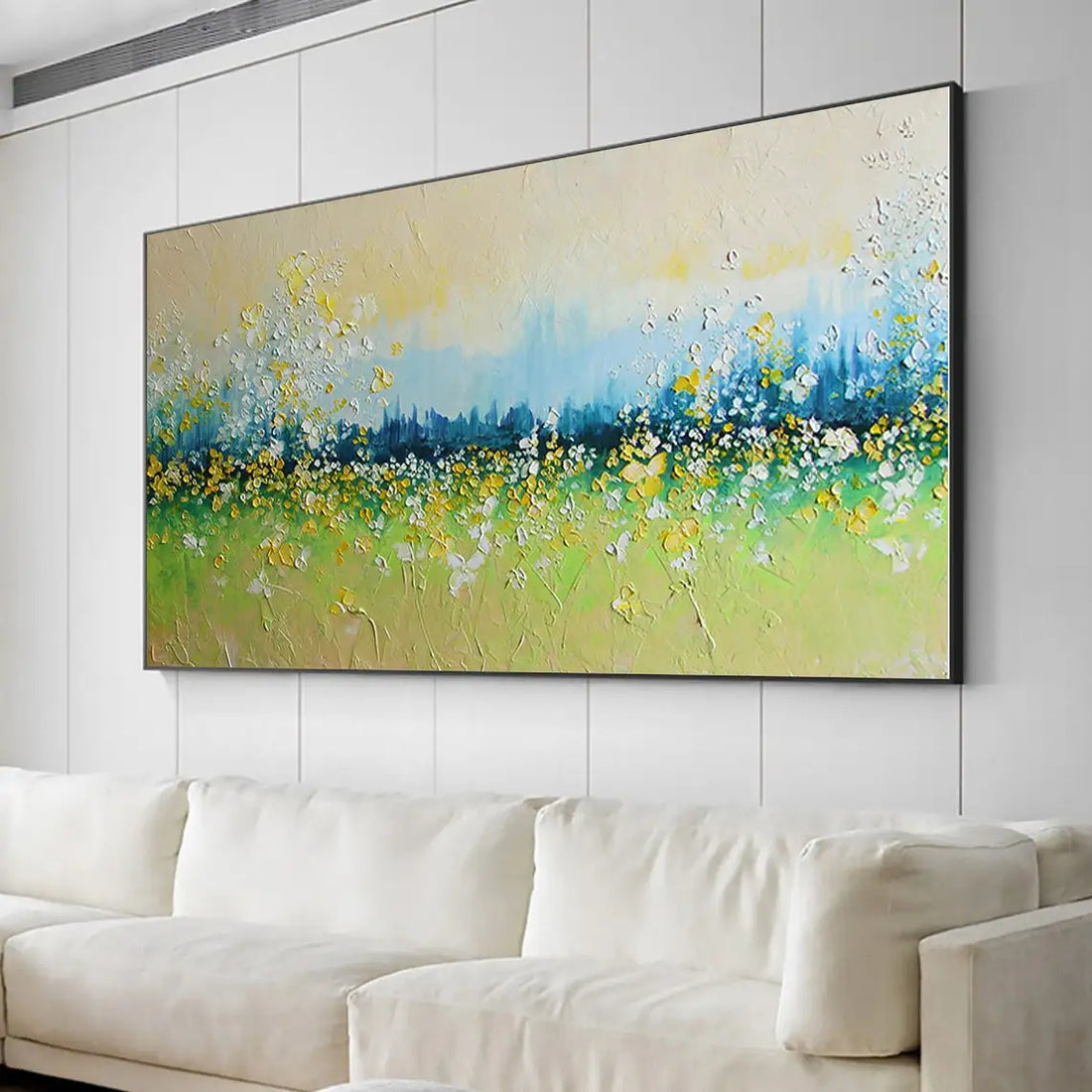 Abstract Flower Landscape Oil Painting
