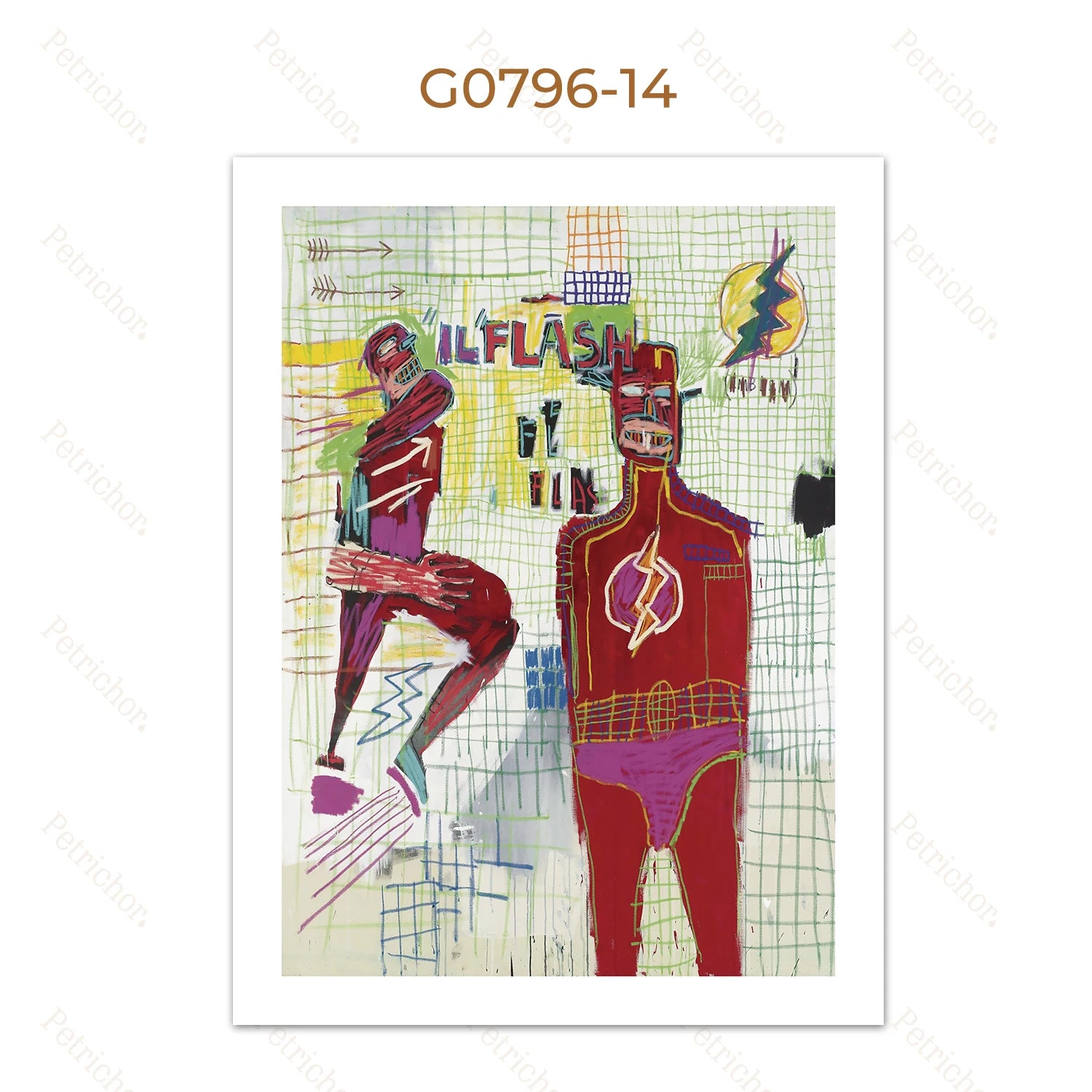 Jean Michel Graffiti Canvas Art