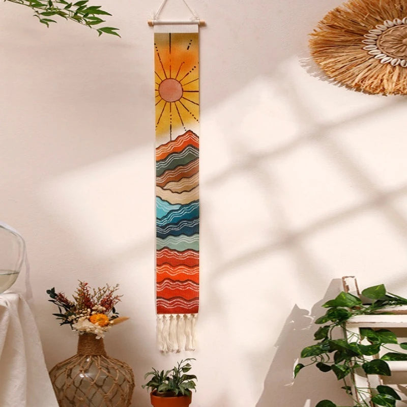 Boho Vertical Tassel Wall Tapestry